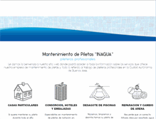 Tablet Screenshot of inagua.com.ar